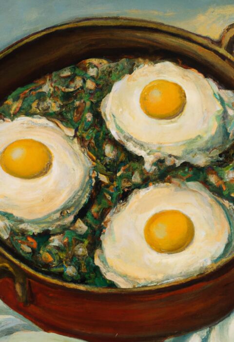 Florentine Eggs in Casseroles