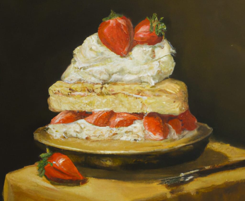 Strawberry Short Cake a la Mode