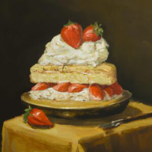 Strawberry Short Cake a la Mode