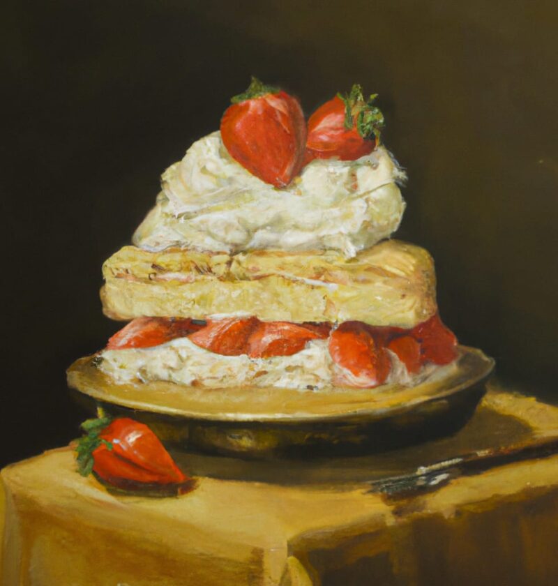 Strawberry Short Cake a la Mode