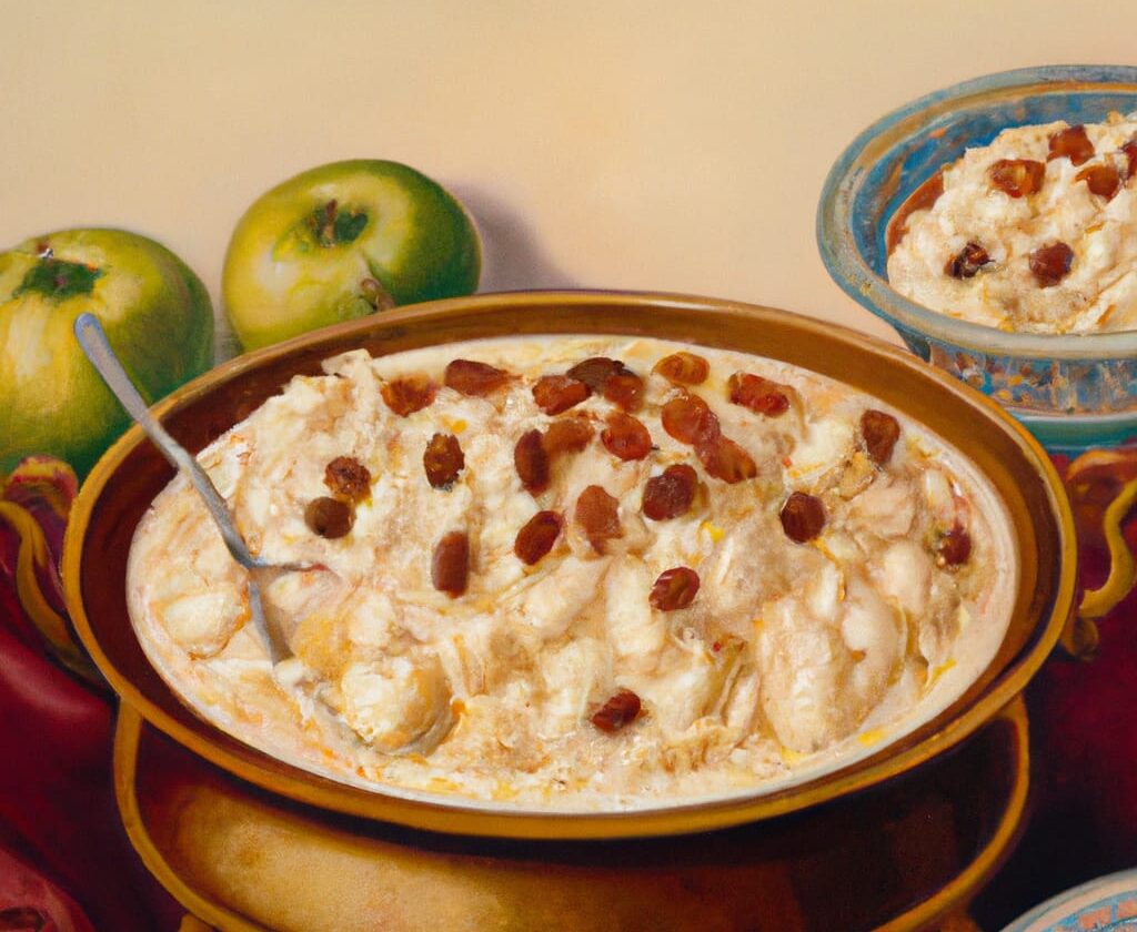 Rice Pudding with Apples or Raisins