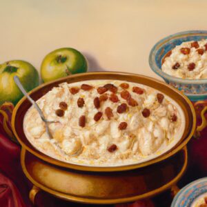 Rice Pudding with Apples or Raisins