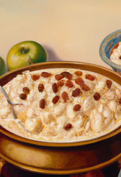 Rice Pudding with Apples or Raisins