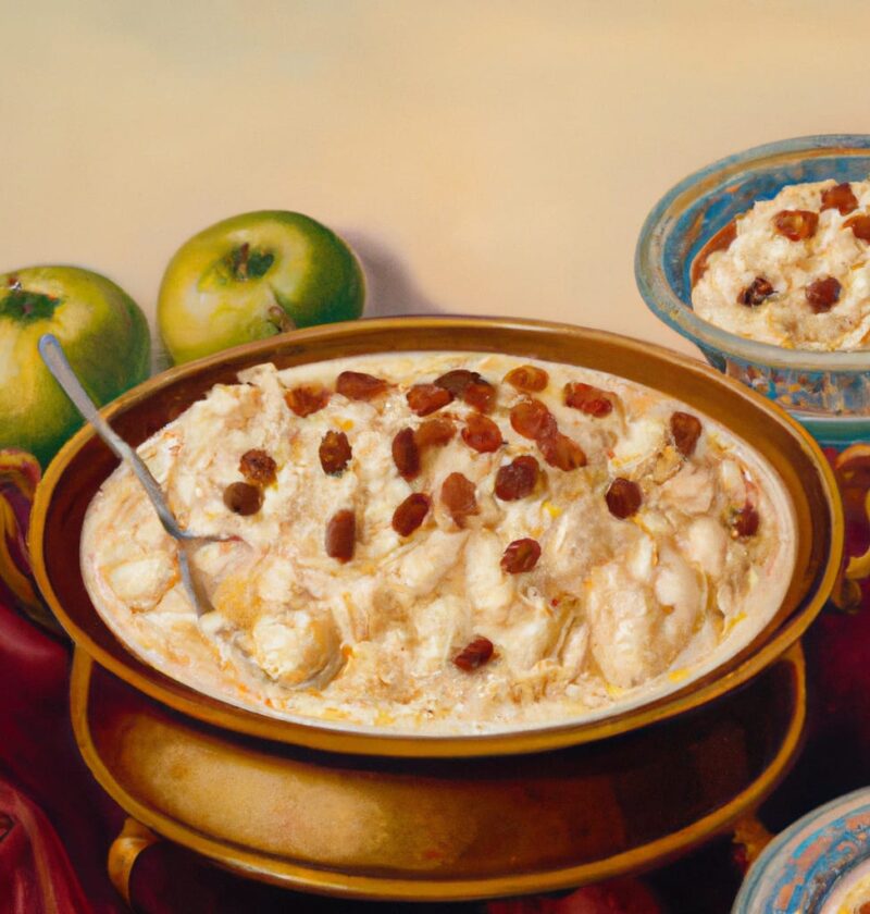 Rice Pudding with Apples or Raisins
